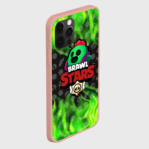 Чехол iPhone 12 Pro Max BRAWL STARS SPIKE / 3D-Светло-розовый – фото 2