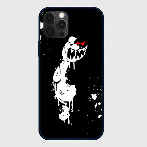 Чехол iPhone 12 Pro Max Monokuma paint / 3D-Черный – фото 1