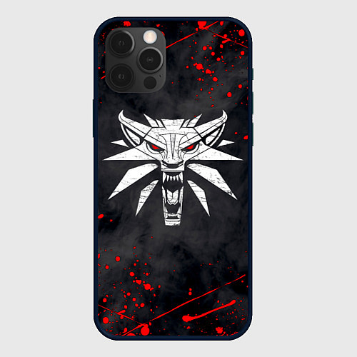 Чехол iPhone 12 Pro Max ВЕДЬМАК / 3D-Черный – фото 1