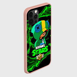 Чехол для iPhone 12 Pro Max Brawl Stars LEON, цвет: 3D-светло-розовый — фото 2