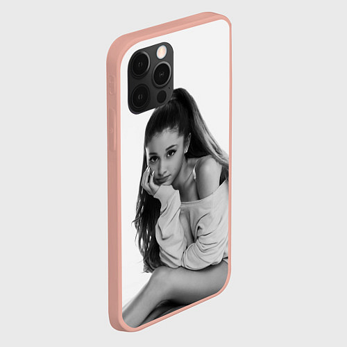 Чехол iPhone 12 Pro Max Ariana Grande Ариана Гранде / 3D-Светло-розовый – фото 2