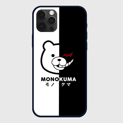 Чехол iPhone 12 Pro Max Monokuma / 3D-Черный – фото 1