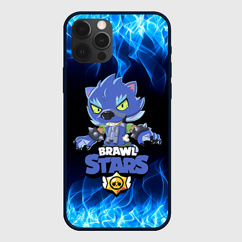 Чехол iPhone 12 Pro Max BRAWL STARS LEON ОБОРОТЕНЬ / 3D-Черный – фото 1