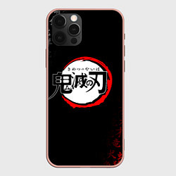 Чехол для iPhone 12 Pro Max KIMETSU NO YAIBA, цвет: 3D-светло-розовый