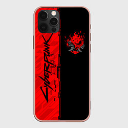 Чехол для iPhone 12 Pro Max CYBERPUNK 2077, цвет: 3D-светло-розовый