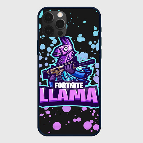 Чехол iPhone 12 Pro Max Fortnite LLAMA / 3D-Черный – фото 1