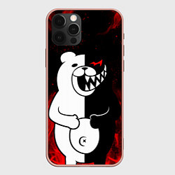 Чехол для iPhone 12 Pro Max MONOKUMA, цвет: 3D-светло-розовый