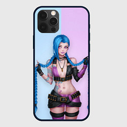 Чехол для iPhone 12 Pro Max League of Legends Jinx, цвет: 3D-черный