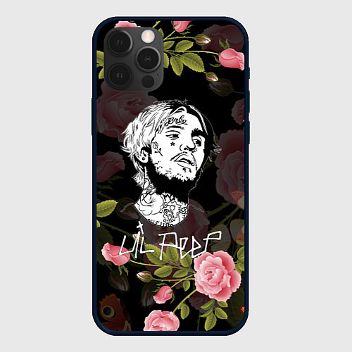 Чехол iPhone 12 Pro Max LIL PEEP ROSES / 3D-Черный – фото 1