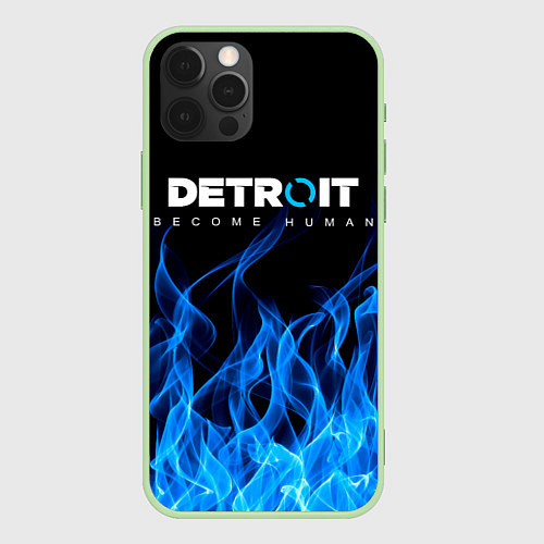 Чехол iPhone 12 Pro Max DETROIT: BECOME HUMAN / 3D-Салатовый – фото 1