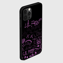 Чехол для iPhone 12 Pro Max LIL PEEP, цвет: 3D-черный — фото 2