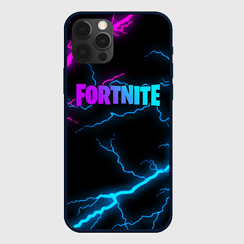 Чехол iPhone 12 Pro Max FORTNITE / 3D-Черный – фото 1