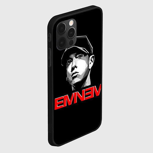 Чехол iPhone 12 Pro Max Eminem / 3D-Черный – фото 2