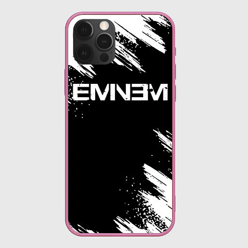 Чехол iPhone 12 Pro Max EMINEM / 3D-Малиновый – фото 1