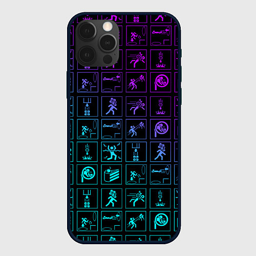 Чехол iPhone 12 Pro Max PORTAL / 3D-Черный – фото 1