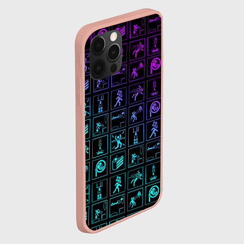 Чехол iPhone 12 Pro Max PORTAL / 3D-Светло-розовый – фото 2