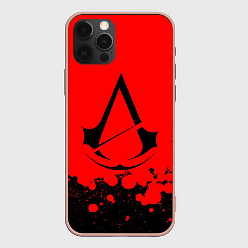 Чехол iPhone 12 Pro Max Assassin’s Creed / 3D-Светло-розовый – фото 1