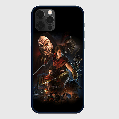 Чехол iPhone 12 Pro Max ASSASSINS CREED / 3D-Черный – фото 1