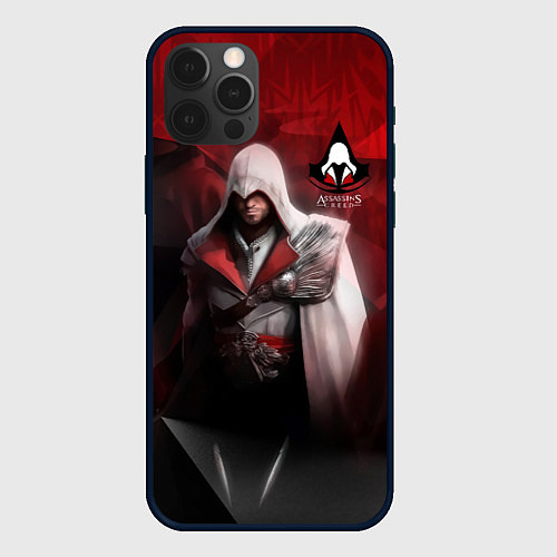 Чехол iPhone 12 Pro Max Assasin's creed / 3D-Черный – фото 1