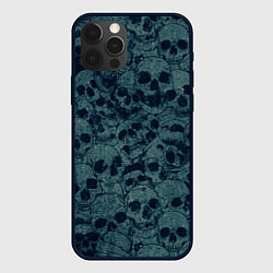 Чехол для iPhone 12 Pro Max Skull, цвет: 3D-черный