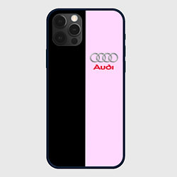 Чехол для iPhone 12 Pro Max AUDI, цвет: 3D-черный