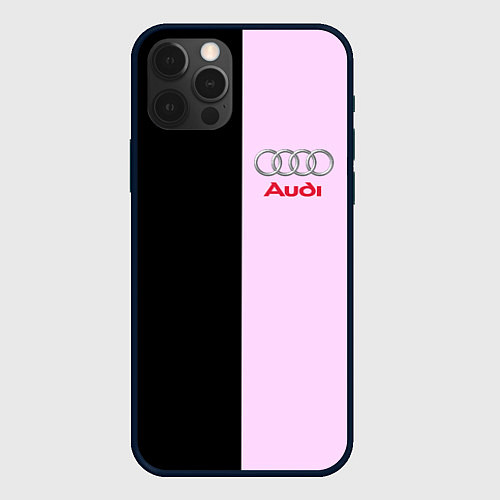 Чехол iPhone 12 Pro Max AUDI / 3D-Черный – фото 1