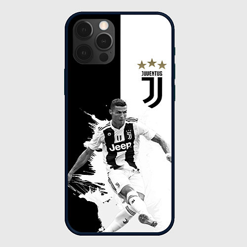 Чехол iPhone 12 Pro Max Cristiano Ronaldo / 3D-Черный – фото 1