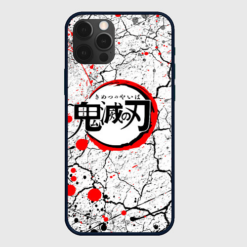 Чехол iPhone 12 Pro Max KIMETSU NO YAIBA / 3D-Черный – фото 1