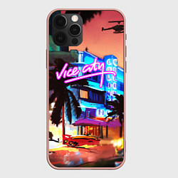 Чехол для iPhone 12 Pro Max GTA: VICE CITY, цвет: 3D-светло-розовый