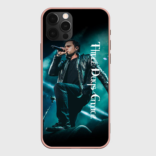 Чехол iPhone 12 Pro Max Three Days Grace / 3D-Светло-розовый – фото 1