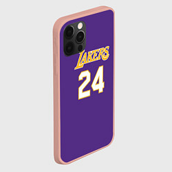 Чехол для iPhone 12 Pro Max Los Angeles Lakers Kobe Brya, цвет: 3D-светло-розовый — фото 2