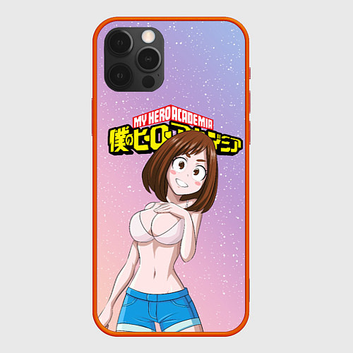 Чехол iPhone 12 Pro Max MY HERO ACADEMIA / 3D-Красный – фото 1