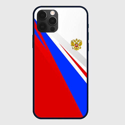 Чехол iPhone 12 Pro Max Россия / 3D-Черный – фото 1