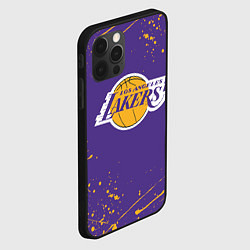 Чехол для iPhone 12 Pro Max LA LAKERS, цвет: 3D-черный — фото 2