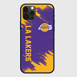 Чехол для iPhone 12 Pro Max LA LAKERS, цвет: 3D-черный