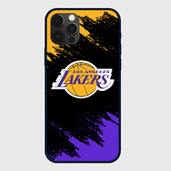 Чехол для iPhone 12 Pro Max LA LAKERS, цвет: 3D-черный