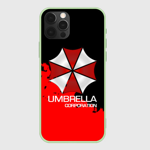 Чехол iPhone 12 Pro Max UMBRELLA CORP / 3D-Салатовый – фото 1