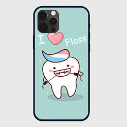 Чехол для iPhone 12 Pro Max Tooth, цвет: 3D-черный