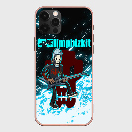 Чехол iPhone 12 Pro Max LIMP BIZKIT / 3D-Светло-розовый – фото 1