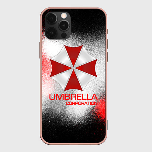 Чехол iPhone 12 Pro Max UMBRELLA CORP / 3D-Светло-розовый – фото 1