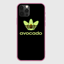 Чехол для iPhone 12 Pro Max Авокадо, цвет: 3D-малиновый