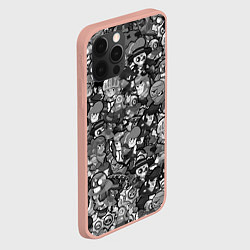 Чехол для iPhone 12 Pro Max BRAWL STARS BLACK, цвет: 3D-светло-розовый — фото 2