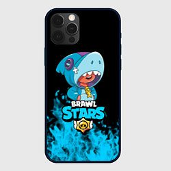 Чехол iPhone 12 Pro Max Brawl stars leon shark