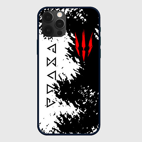 Чехол iPhone 12 Pro Max THE WITCHER / 3D-Черный – фото 1