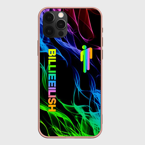 Чехол iPhone 12 Pro Max BILLIE EILISH / 3D-Светло-розовый – фото 1