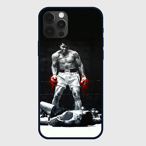 Чехол iPhone 12 Pro Max Muhammad Ali / 3D-Черный – фото 1