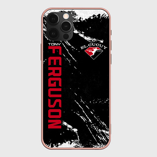 Чехол iPhone 12 Pro Max Tony Ferguson / 3D-Светло-розовый – фото 1