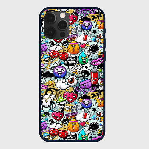 Чехол iPhone 12 Pro Max Stickerboom / 3D-Черный – фото 1