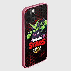 Чехол для iPhone 12 Pro Max BRAWL STARS VIRUS 8-BIT, цвет: 3D-малиновый — фото 2