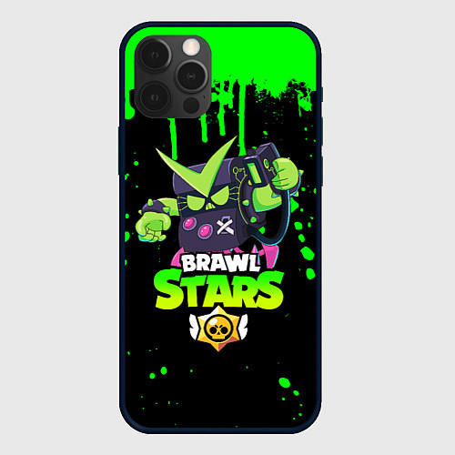 Чехол iPhone 12 Pro Max BRAWL STARS VIRUS 8-BIT / 3D-Черный – фото 1